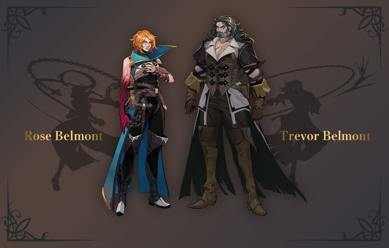 Official character lineup art for Castlevania: Belmont's Curse