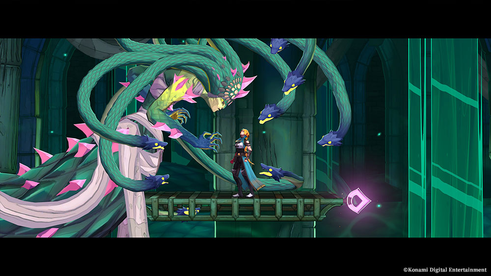 Medusa boss encounter in Castlevania: Belmont's Curse